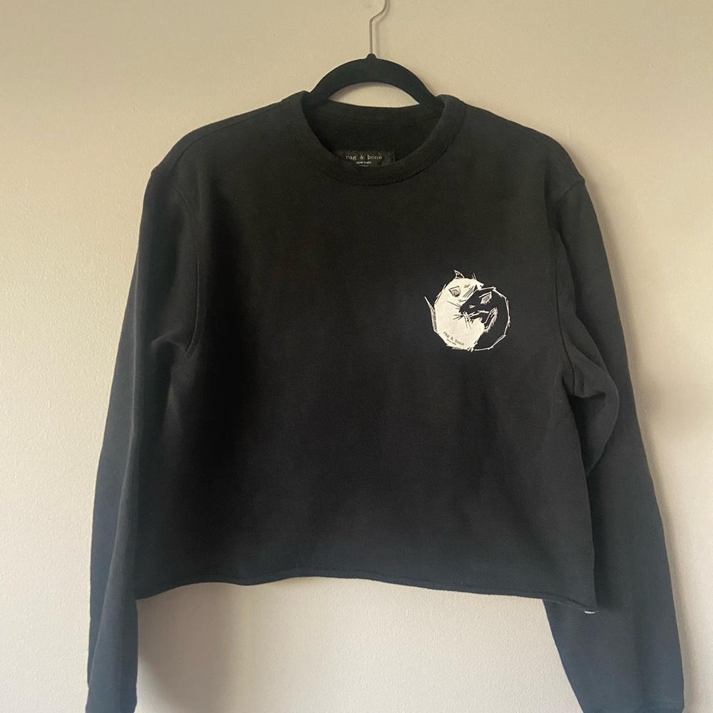 Rag & Bone Lunar New Year Yin Yang Rat Graphic Sweatshirt.